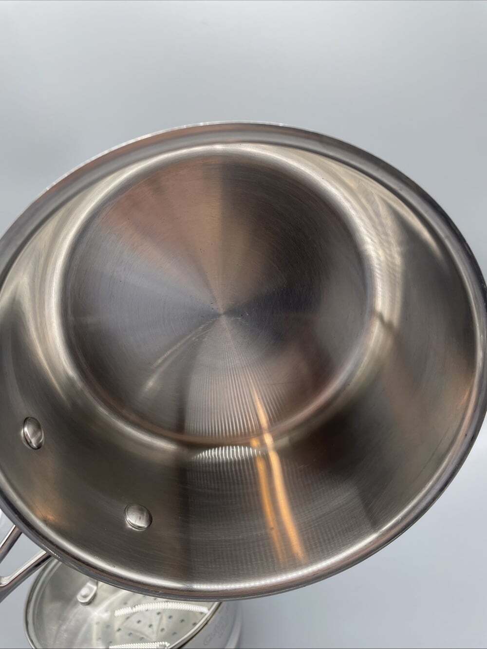 Cuisinart 2.5 Qt Stainless Steel Sauce Pot Model 7195-18G Lid & Steamer 7116-18S - Picture 5 of 11